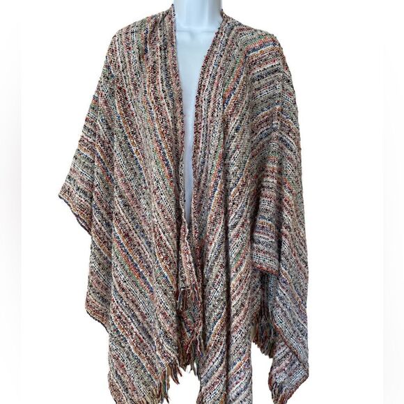 Multi Colored Sweater Wrap - Picture 1 of 5